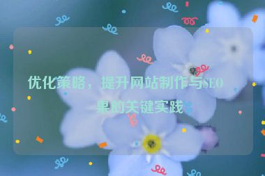 優(yōu)化策略，提升網(wǎng)站制作與SEO效果的關(guān)鍵實(shí)踐