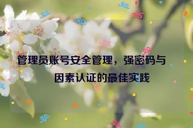 管理員賬號安全管理，強密碼與雙因素認(rèn)證的最佳實踐