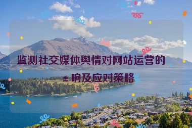 監(jiān)測社交媒體輿情對網(wǎng)站運(yùn)營的影響及應(yīng)對策略