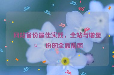 網(wǎng)站備份最佳實(shí)踐，全站與增量備份的全面指南