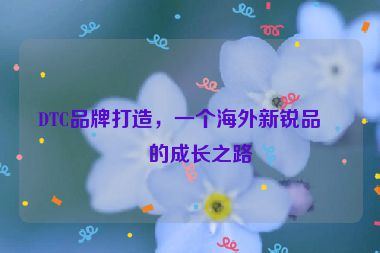 DTC品牌打造，一個(gè)海外新銳品牌的成長(zhǎng)之路