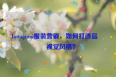 Instagram服裝營(yíng)銷，如何打造品牌視覺風(fēng)格？
