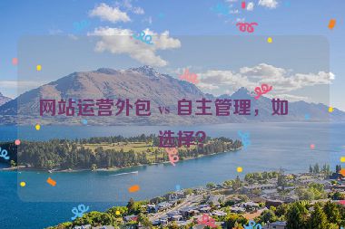 網(wǎng)站運營外包 vs 自主管理，如何選擇？