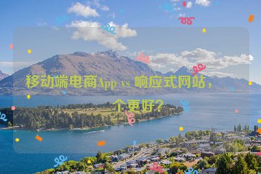 移動(dòng)端電商App vs 響應(yīng)式網(wǎng)站，哪個(gè)更好？