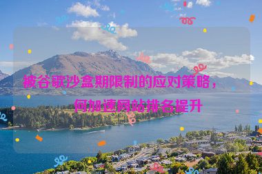 被谷歌沙盒期限制的應(yīng)對(duì)策略，如何加速網(wǎng)站排名提升