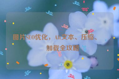 圖片SEO優(yōu)化，Alt文本、壓縮、懶加載全攻略