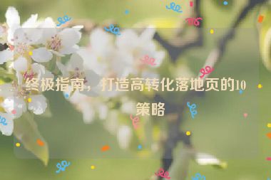終極指南，打造高轉化落地頁的10步策略