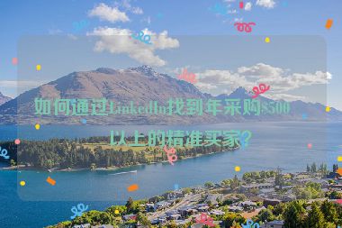 如何通過LinkedIn找到年采購$500萬以上的精準(zhǔn)買家？