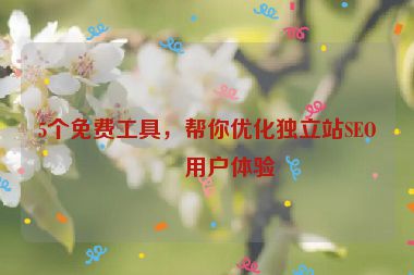 5個(gè)免費(fèi)工具，幫你優(yōu)化獨(dú)立站SEO和用戶體驗(yàn)