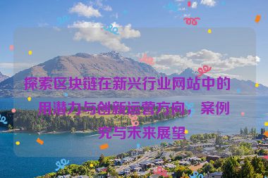 探索區(qū)塊鏈在新興行業(yè)網(wǎng)站中的應(yīng)用潛力與創(chuàng)新運(yùn)營方向，案例研究與未來展望