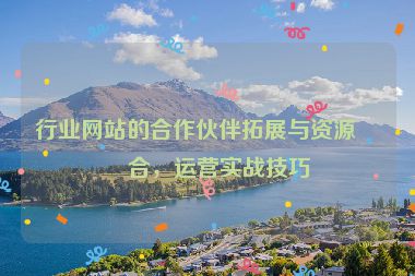 行業(yè)網(wǎng)站的合作伙伴拓展與資源整合，運營實戰(zhàn)技巧