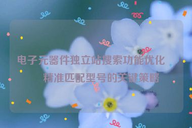 電子元器件獨立站搜索功能優(yōu)化，精準匹配型號的關鍵策略