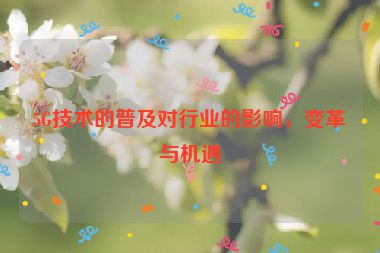 5G技術(shù)的普及對(duì)行業(yè)的影響，變革與機(jī)遇