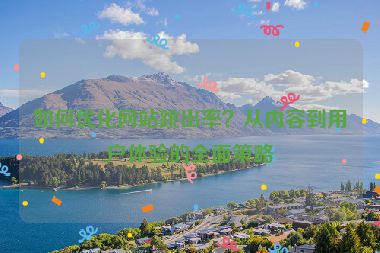 如何優(yōu)化網(wǎng)站跳出率？從內(nèi)容到用戶體驗(yàn)的全面策略