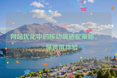 網(wǎng)站優(yōu)化中的移動(dòng)端適配策略，確保跨屏體驗(yàn)
