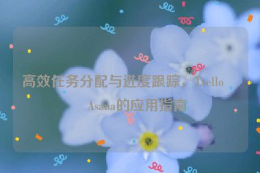 高效任務(wù)分配與進度跟蹤，Trello與Asana的應(yīng)用指南