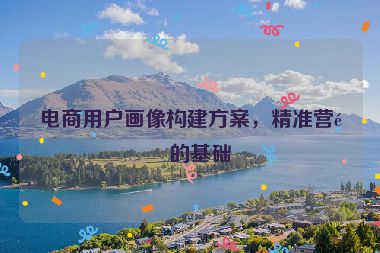 電商用戶畫像構(gòu)建方案，精準(zhǔn)營銷的基礎(chǔ)