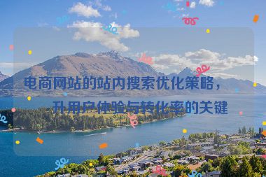 電商網(wǎng)站的站內(nèi)搜索優(yōu)化策略，提升用戶體驗(yàn)與轉(zhuǎn)化率的關(guān)鍵