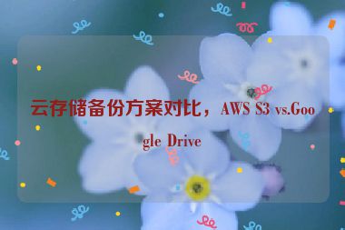 云存儲備份方案對比，AWS S3 vs.Google Drive