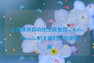 社交媒體自動(dòng)化工具推薦，Buffer與Hootsuite的全面對(duì)比與使用指南