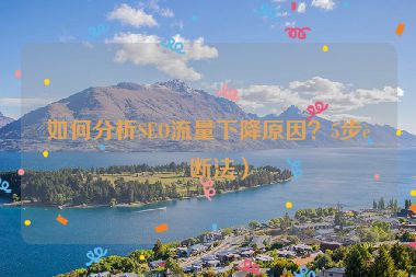 如何分析SEO流量下降原因？5步診斷法）