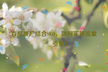 百度推廣結(jié)合SEO，如何實現(xiàn)流量雙引擎？